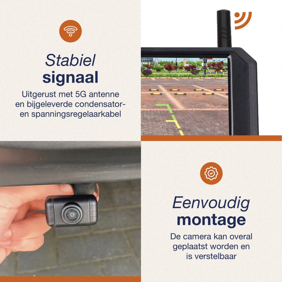 Wireless Reversing Camera | Night Vision 20m | For Car & Camper