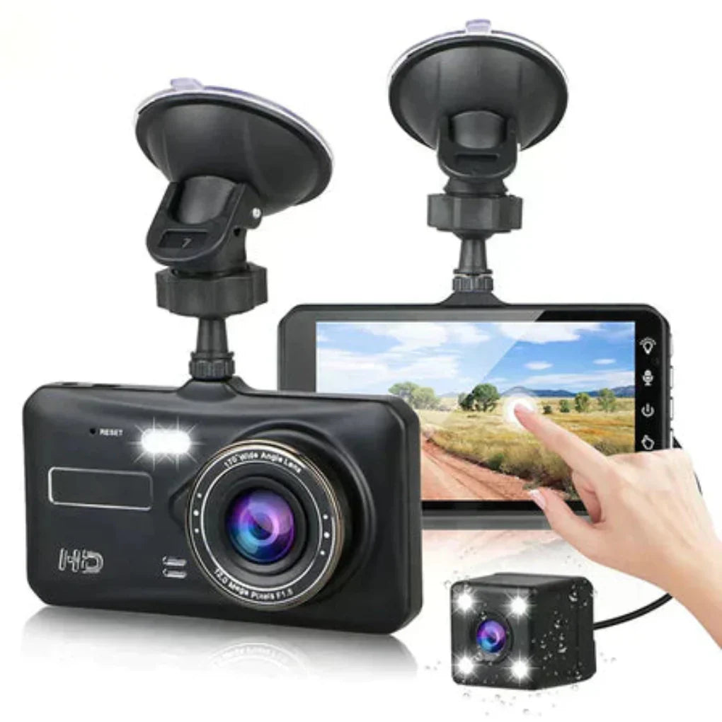 Wireless Dual Dashcam | Night Vision | 170° Wide Angle