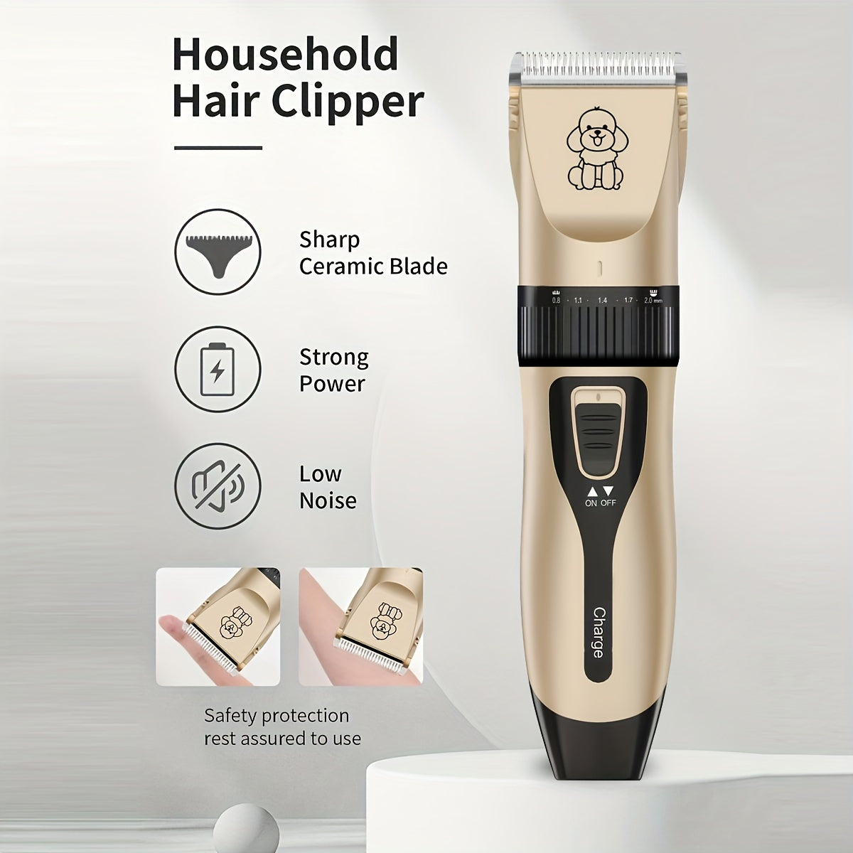 Wireless Pet Clipper - USB Rechargeable and Quiet