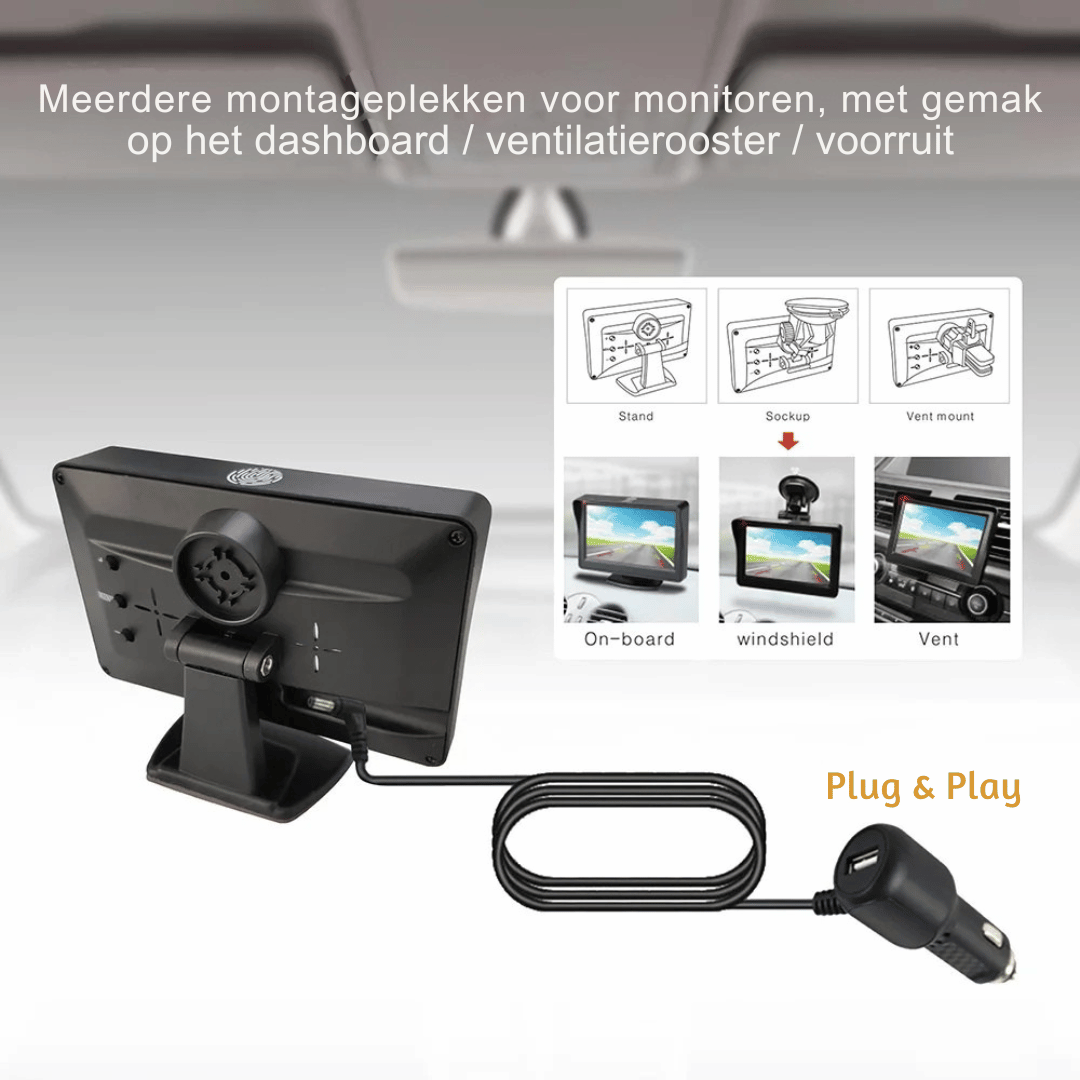 Solar-Powered HD Reversing Camera - Wireless - IP67
