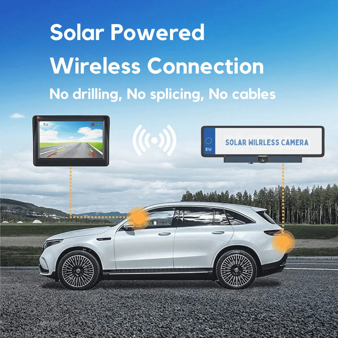 Solar-Powered HD Reversing Camera - Wireless - IP67