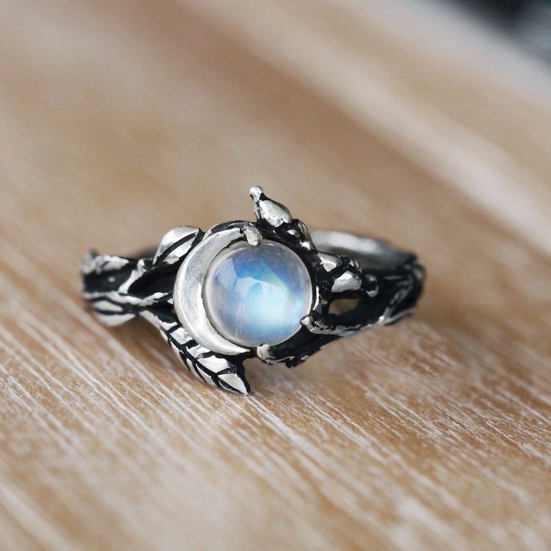 Stylish Moonstone Statement Ring – Iris