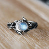 Stylish Moonstone Statement Ring – Iris
