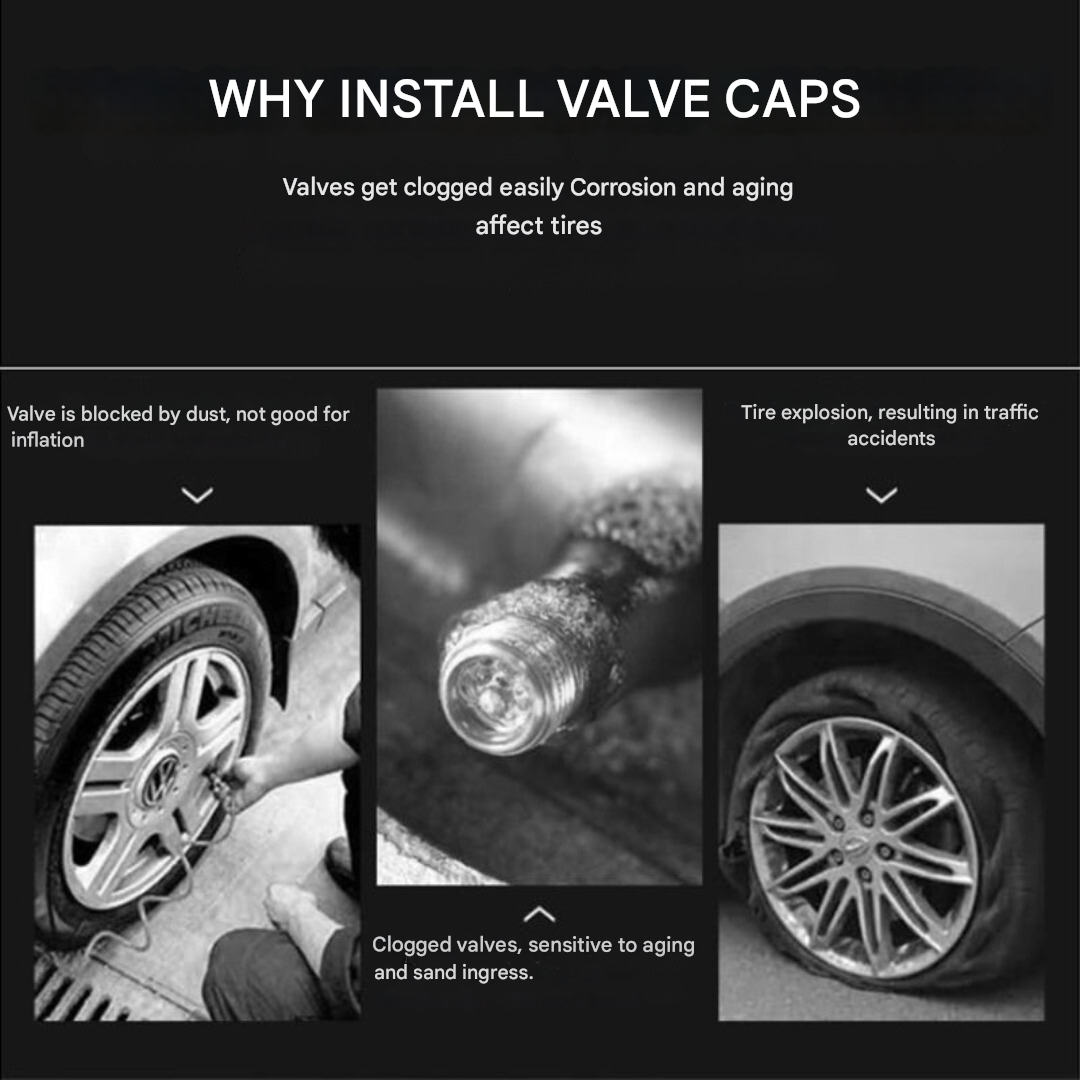 Brand Valve Caps Set (4 Pieces) - WheelTops
