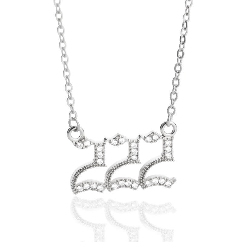 Zirconia Angel Numbers Necklace – Seraphina