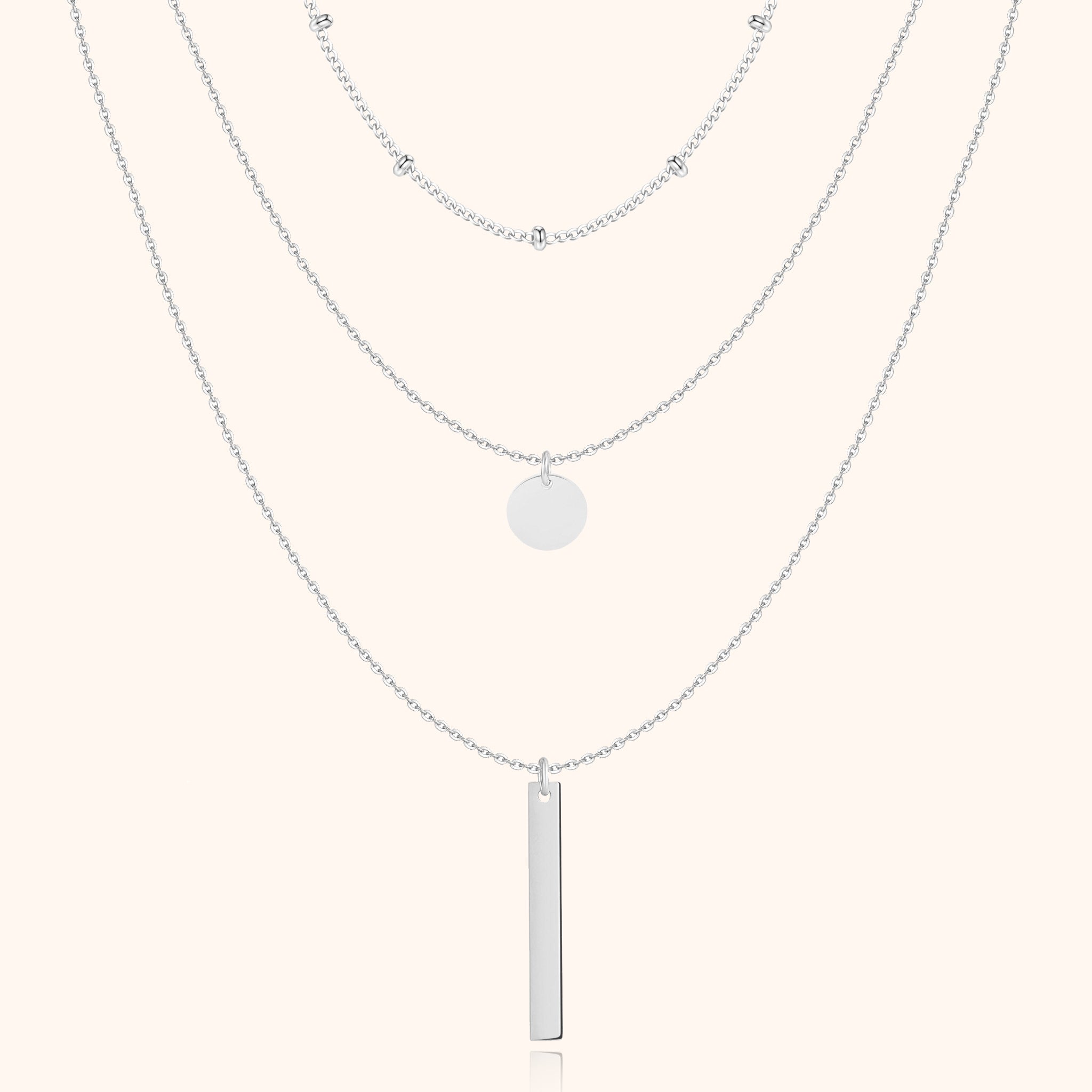 Layered Triple Necklace - Elise