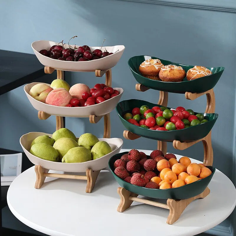 Stylish Metal Fruit Bowl with 2 or 3 Tiers – StackFruit