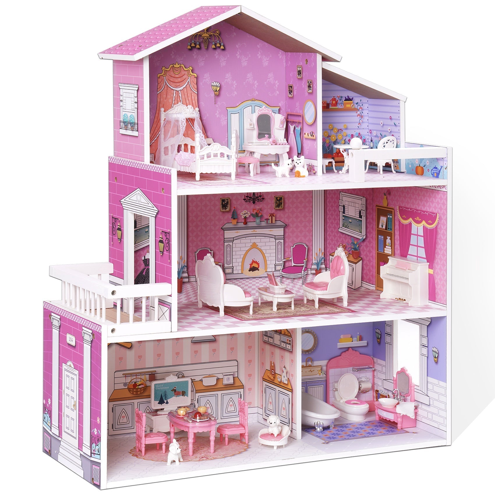 Colourful Dollhouse – For Imaginative Play