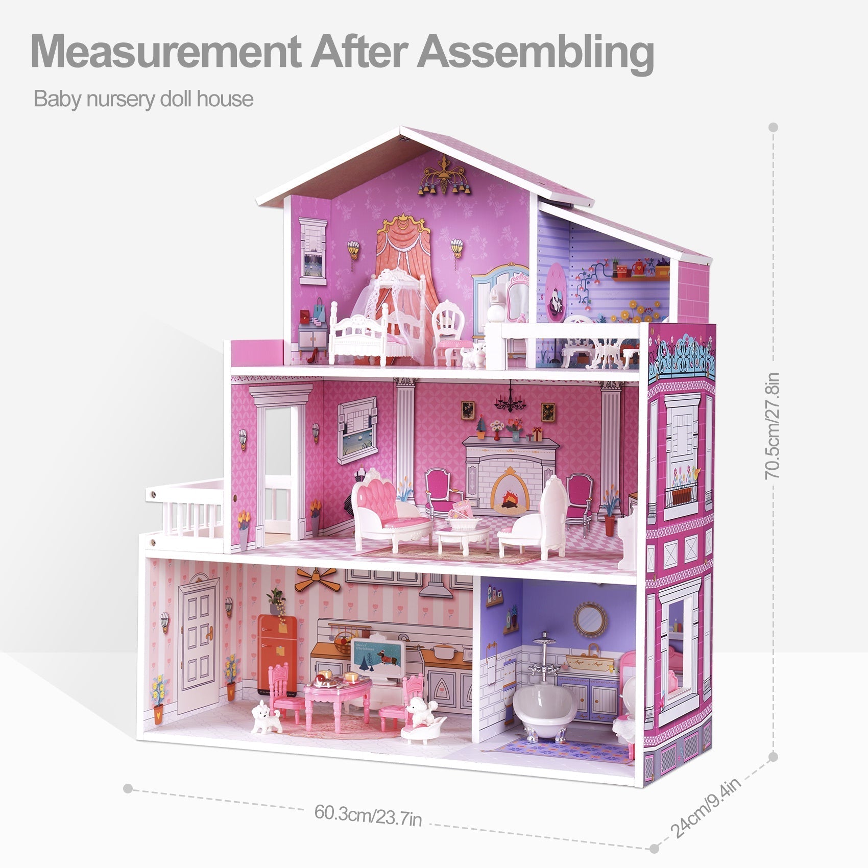 Colourful Dollhouse – For Imaginative Play