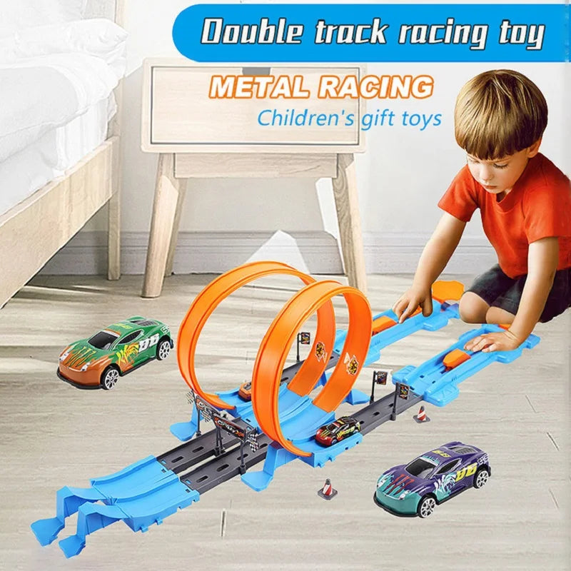Double Race Track Set - Creative Play Fun and Educational