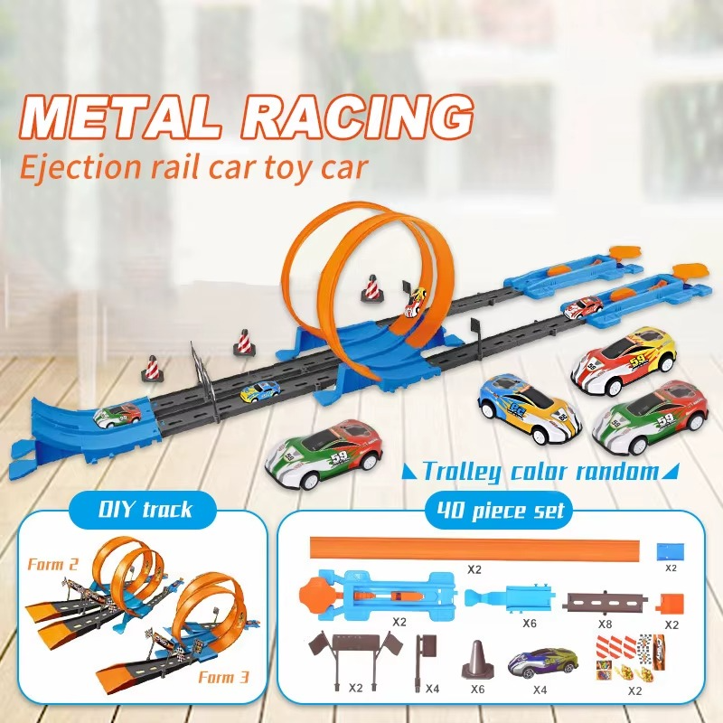 Double Race Track Set - Creative Play Fun and Educational