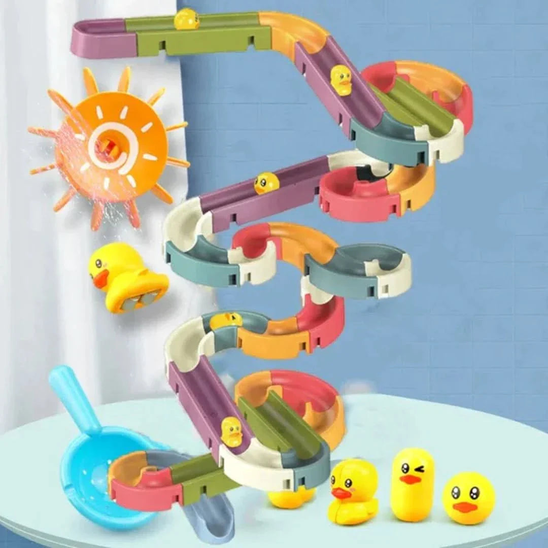 Bath Water Slide – Construction Set with Ducks & Slides