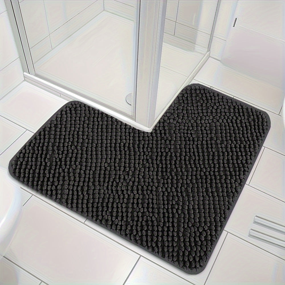 Luxurious L-Shaped Anti-Slip Corner Shower Mat - Evelyn
