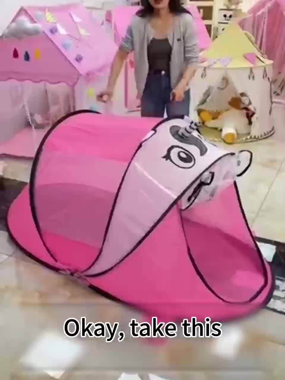 Children's Dinosaur, Shark & Bear Pop-Up Play Tent Set with UPF 50 – Breathable & Portable for Babies & Toddlers