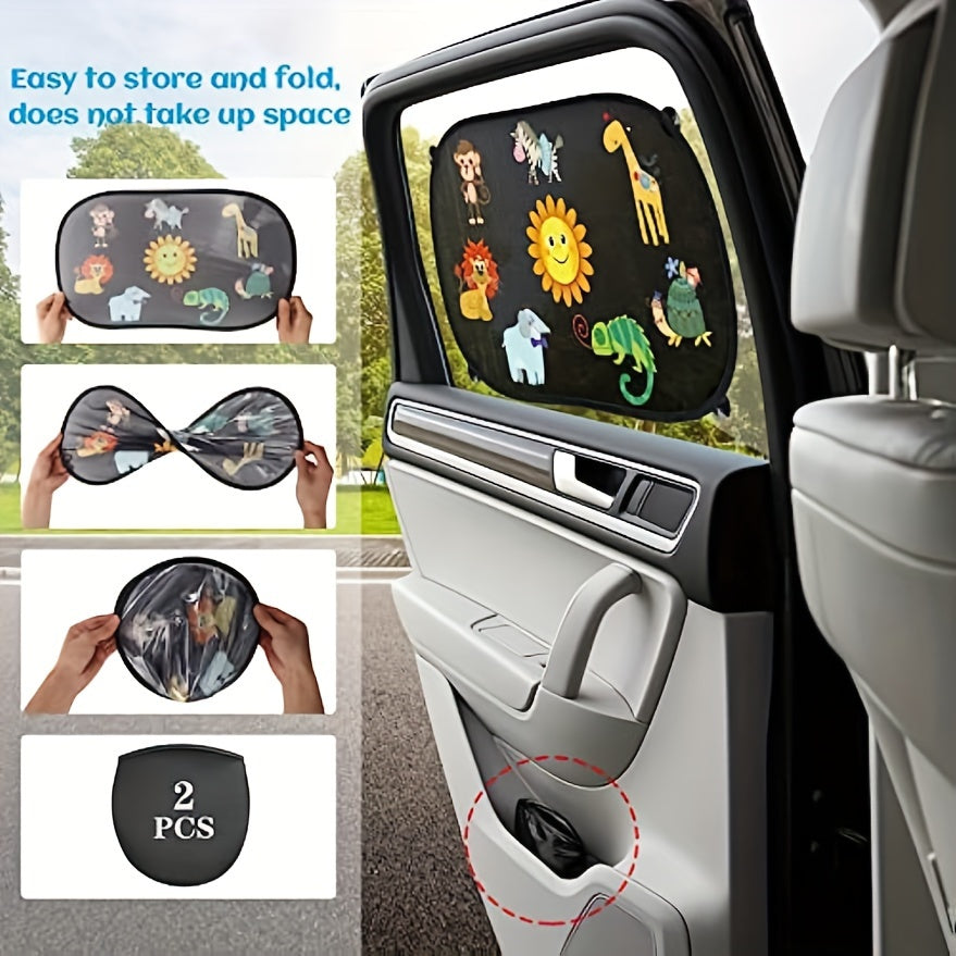 Sunny Animal Adventures Sun Shades – Protective and Fun for the Car