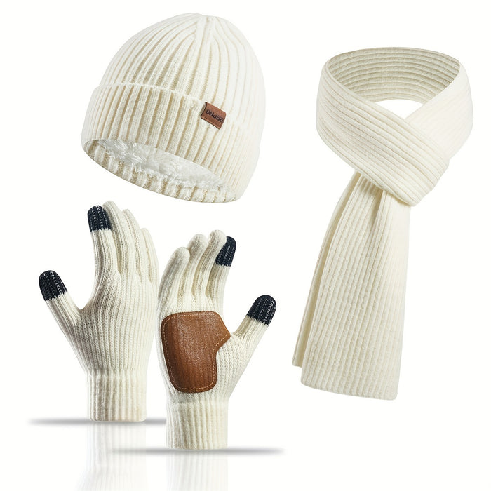 Winter Bliss Set - Beanie, Scarf and Gloves for Couples - Warm and Stylish