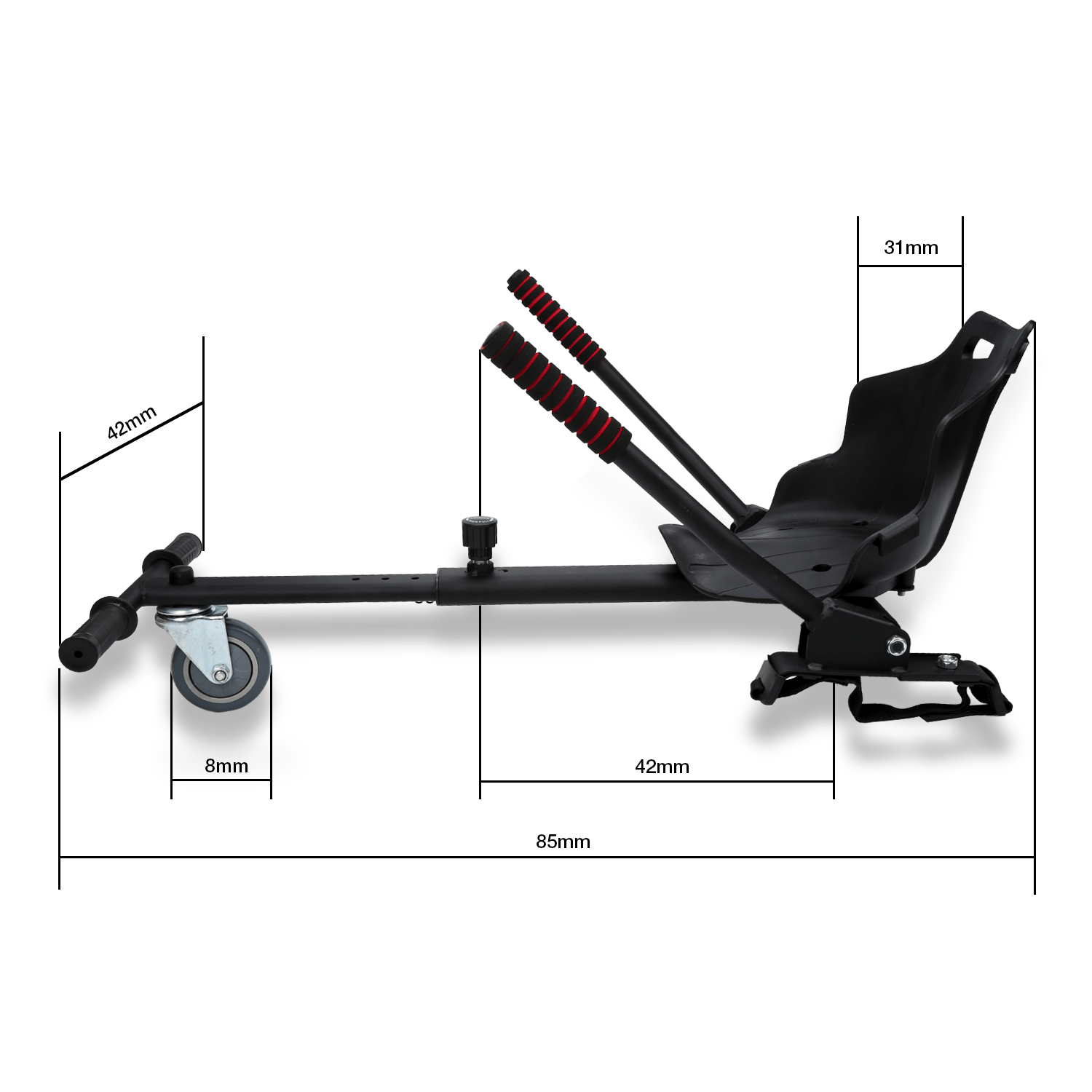 HoverKart Pro – Comfortable and Adjustable Hoverboard Seat