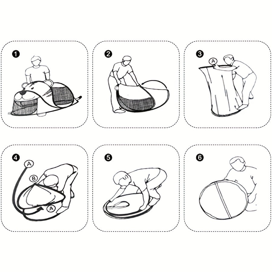 Children's Dinosaur, Shark & Bear Pop-Up Play Tent Set with UPF 50 – Breathable & Portable for Babies & Toddlers