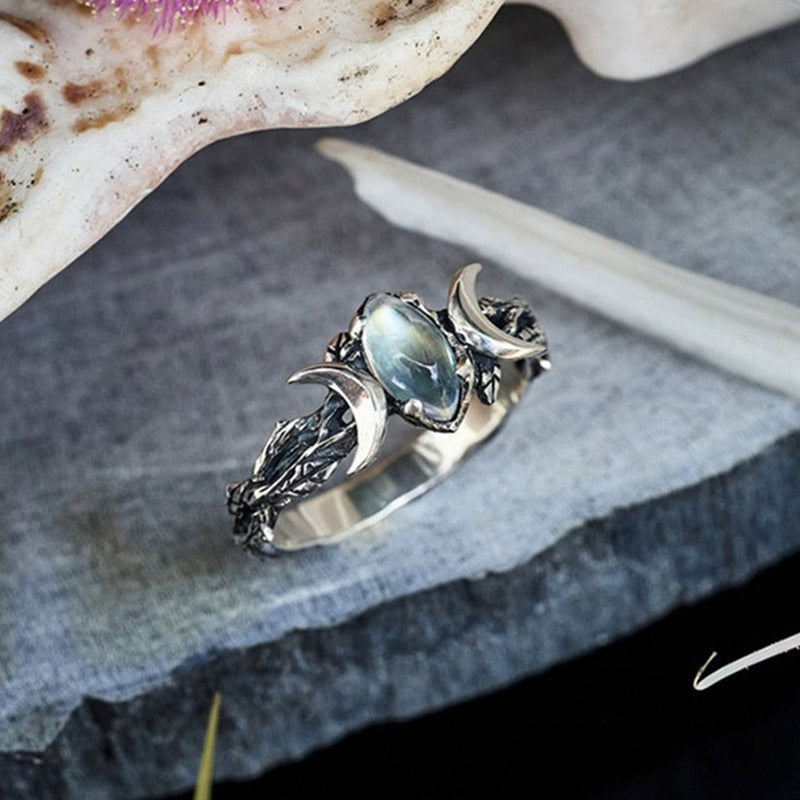 Stylish Moonstone Statement Ring – Iris