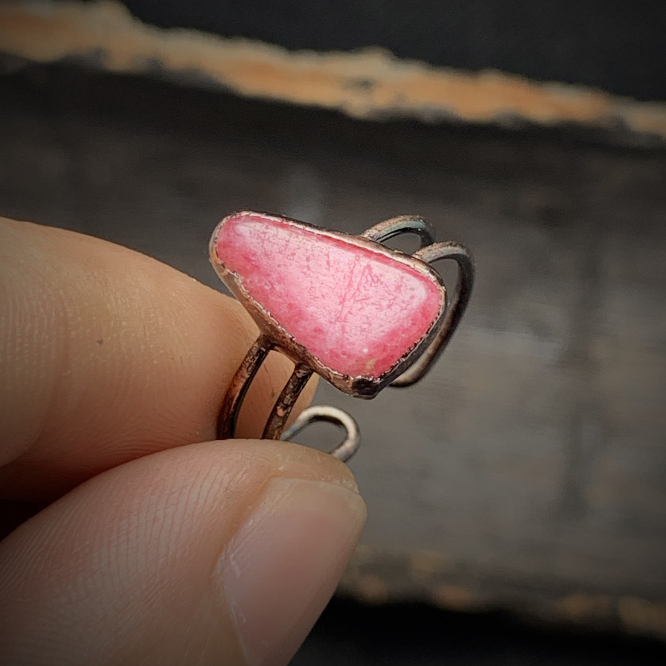 Natural Raw Stone Birth Ring – Selina