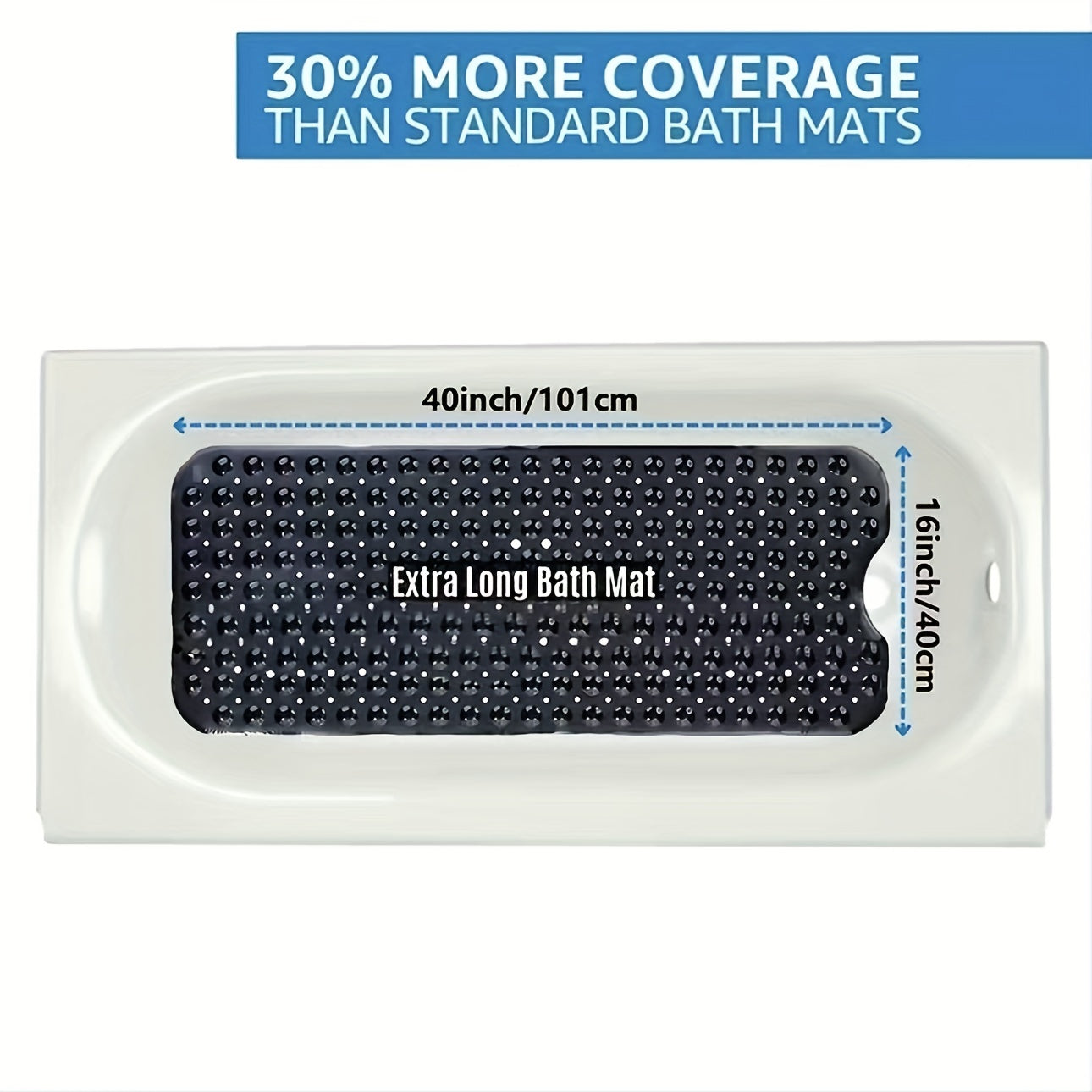 Anti-Slip Bath Mat XL – Safe and Comfortable for Shower or Bath