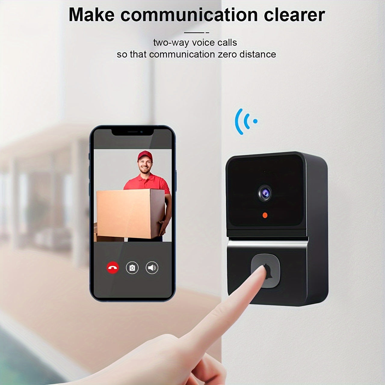 VisioBell Smart Doorbell - Safety and Comfort with HD Video and Two-Way Communication