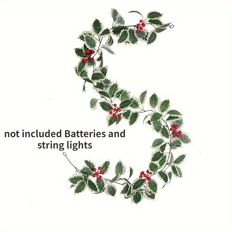 Holly Christmas Light Garland – For a Festive Atmosphere