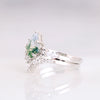 Stylish 2-Piece Moss Agate Ring Set - Serenia