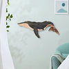 OceanHaven Pine Whale Wall Ornament | Elegant handcrafted maritime decor for modern homes