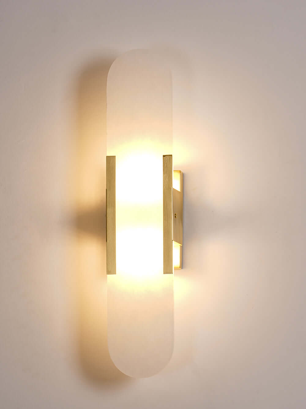 Modern Wall Lamp - Alabaster & Metal