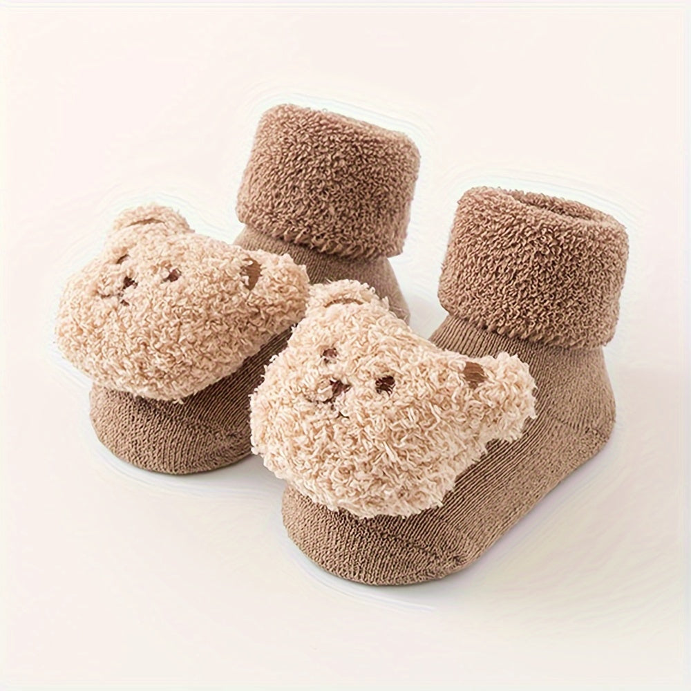 Tessa Cute Bear Slippers for Children - For Warmth and Fun