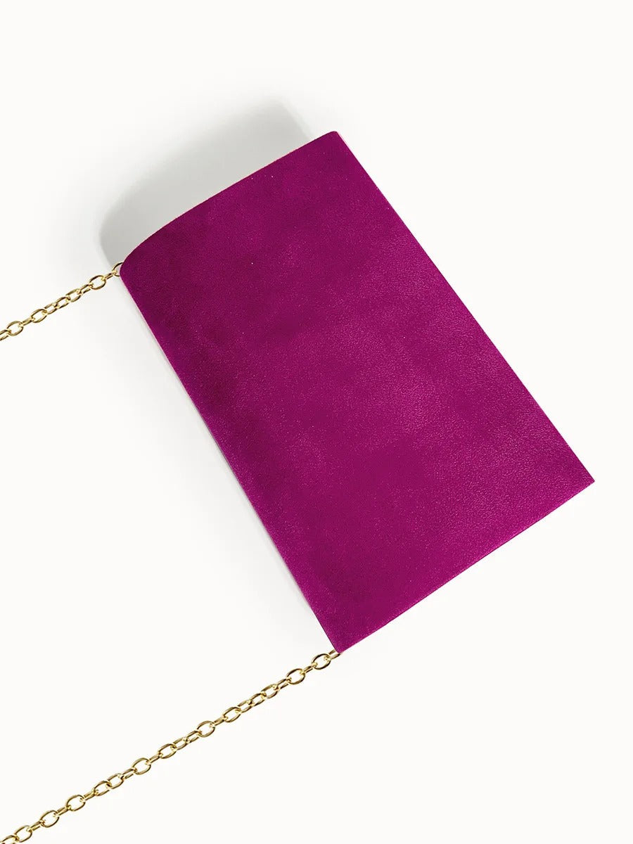Secret Suede-style Velvet Envelope Handbag