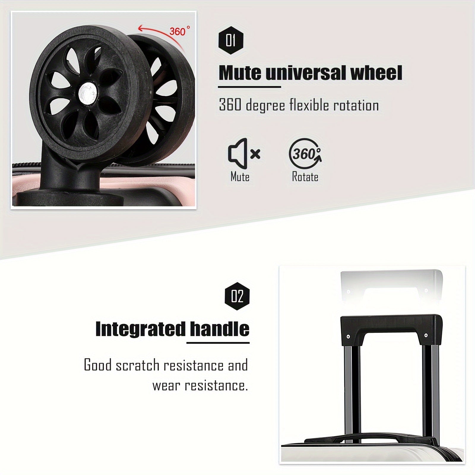 Stylish Travel Suitcase with 4 Wheels – Compact and Sturdy for Global Adventures