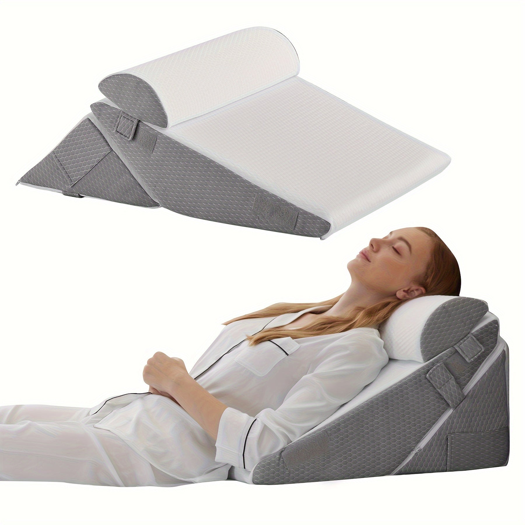 RelaxPlus Adjustable Bed Wedge Cushion – Comfort and Support for Recovery