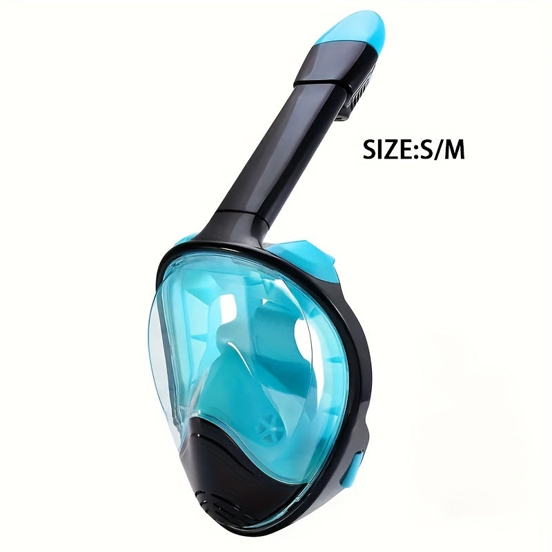Full Face Snorkel Mask – 180° Panoramic View and Camera Mount for the Perfect Underwater Experience
