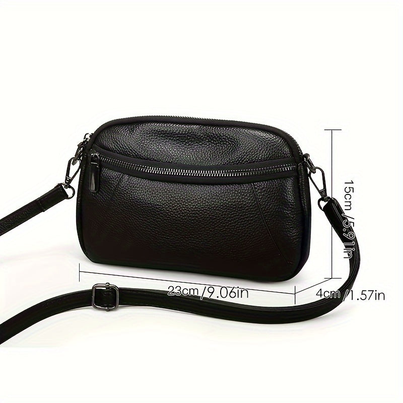 Classic Chic Leather Crossbody – Timeless and Functional