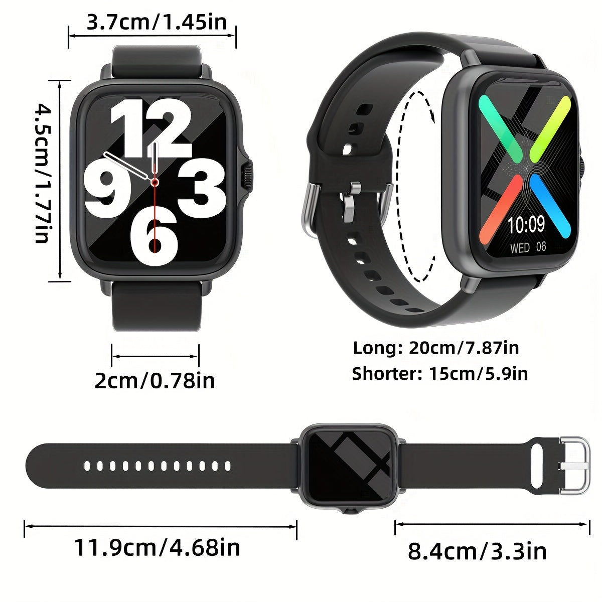 SmartFit Touch - Stylish Smart Watch with Activity Tracker & Notifications