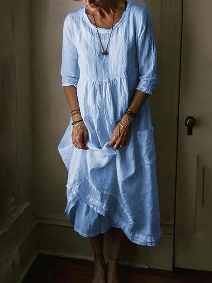 Sandsberg - Stylish Linen Dress for Women: Elegant Simplicity Meets Comfort