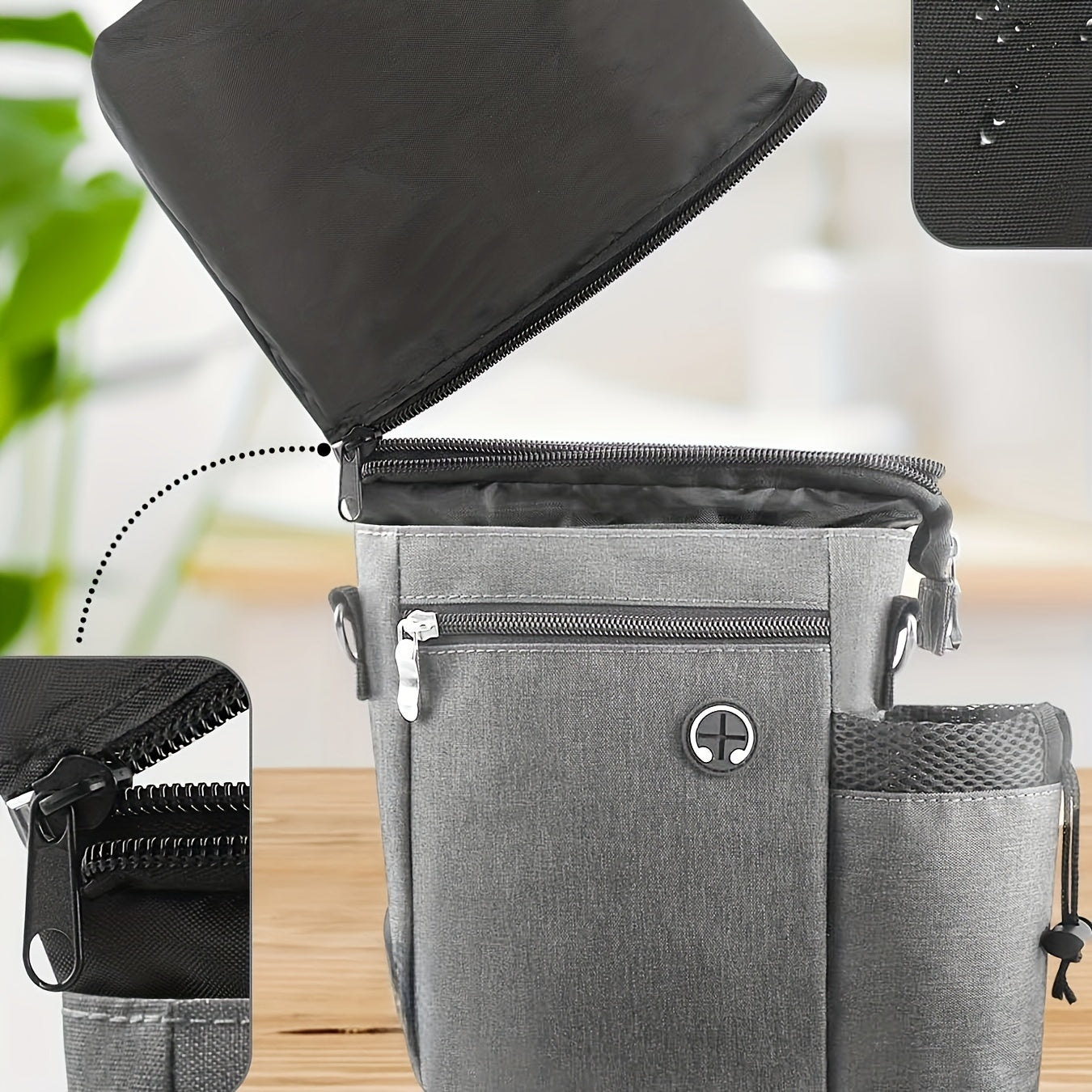 Dog Treat Pouch with Water Bottle Holder – Adjustable Bag for Training and Outdoor Activities