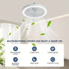 LED Slim Ceiling Fan Light – Dimmable and Quiet