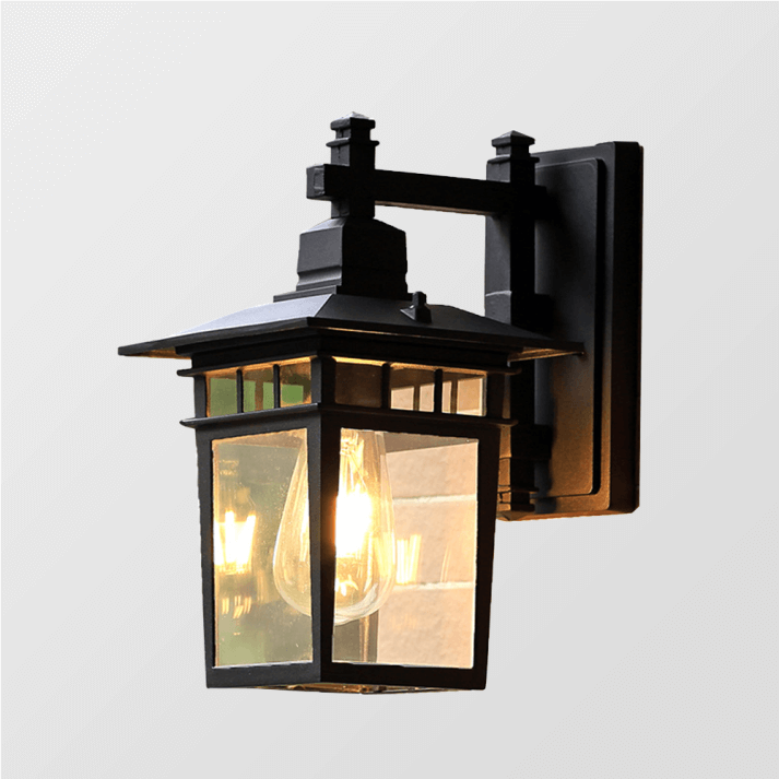 Modern Outdoor Wall Light - Black Design