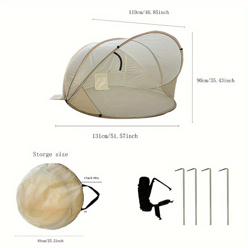 Foldable Beach Tent for Children – Quick Setup and Perfect Sun Protection