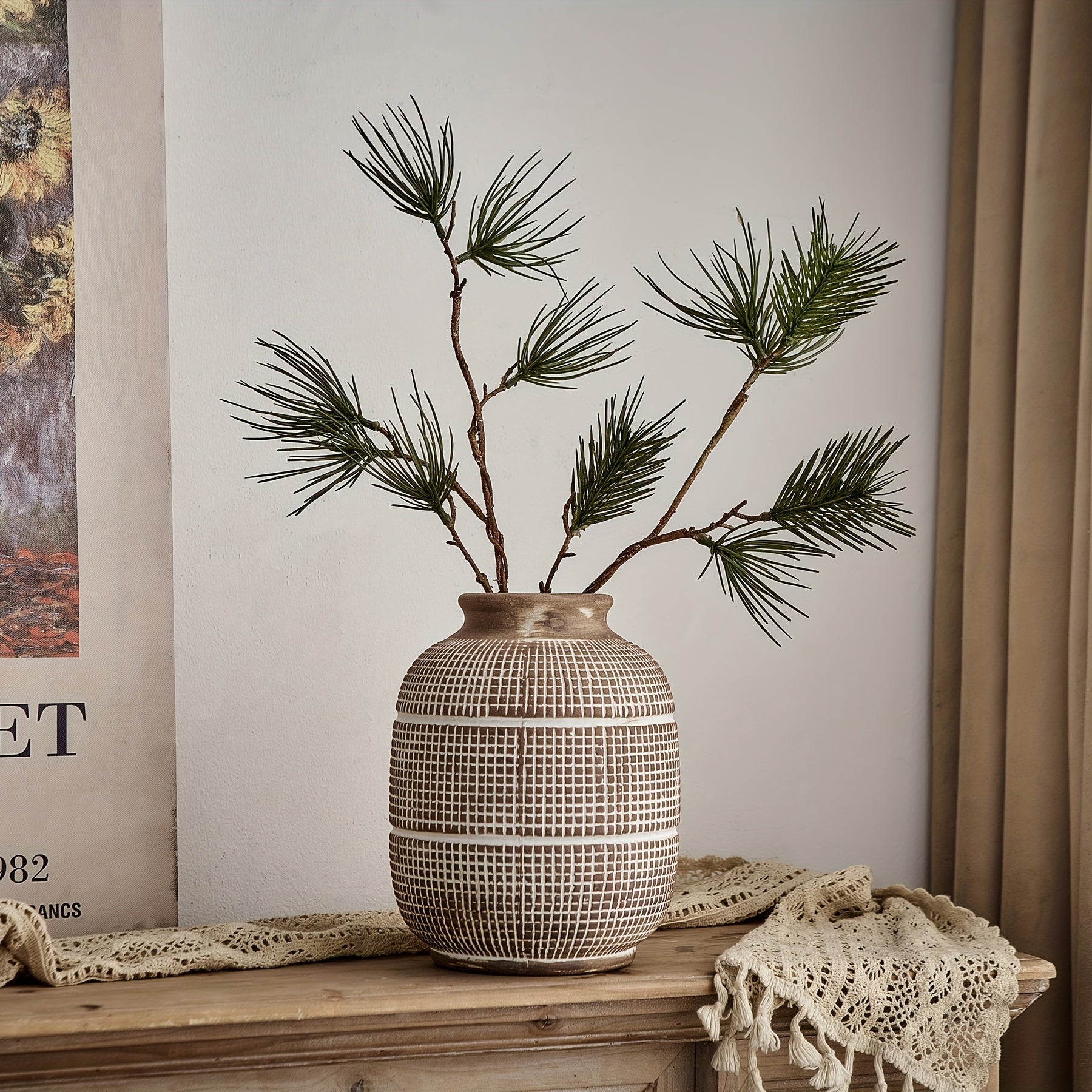 Rustic Geometric Vase - Natural Atmosphere for Your Interior