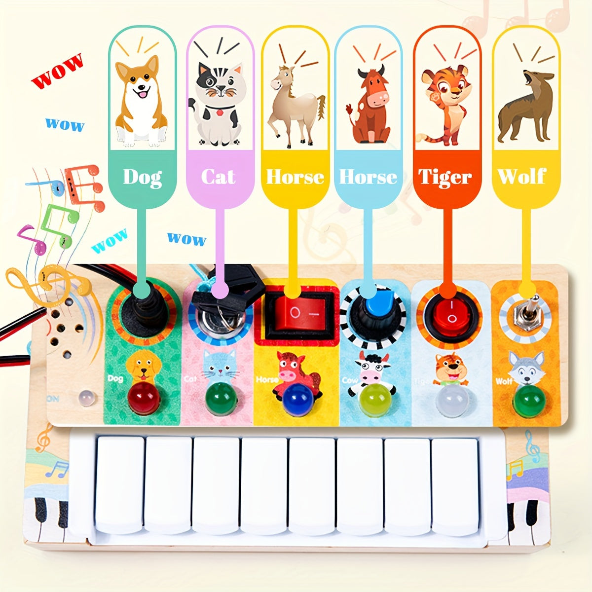 Educational Music Playboard for Children - Learning and Playing with Sound and Lights