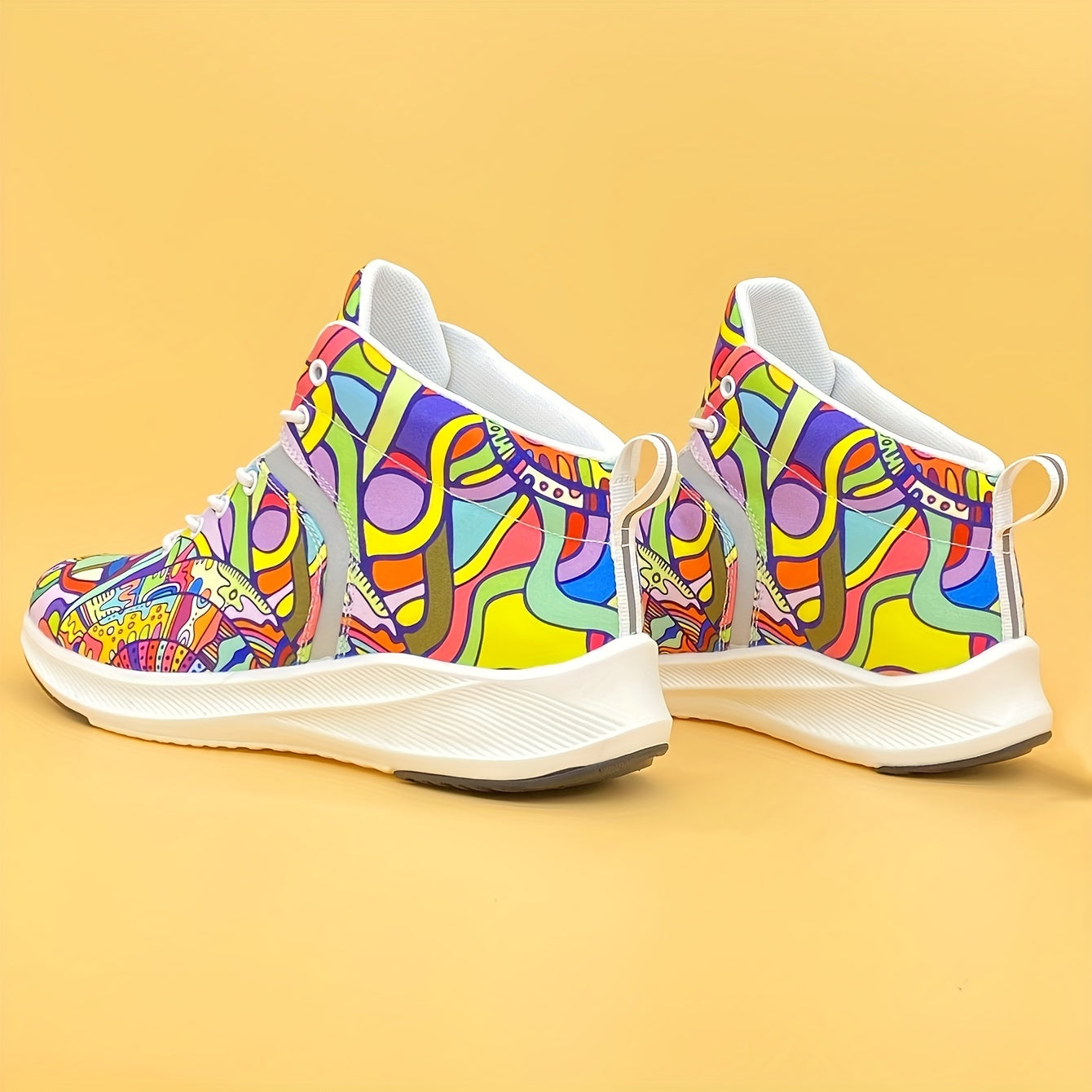 Ladies' Colourful Sneakers – Non-Slip All-Season Shoes