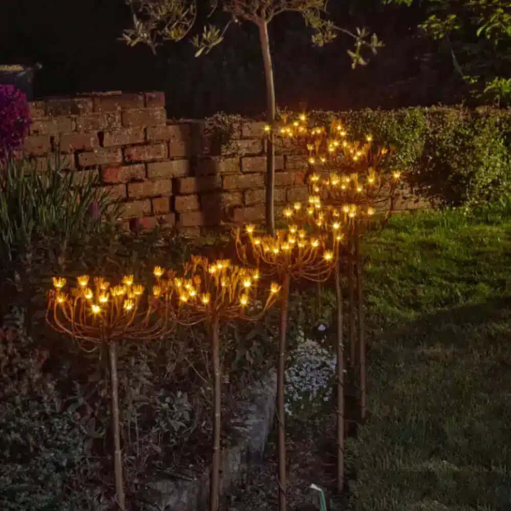 Solar Garden Lights - Botanical Design