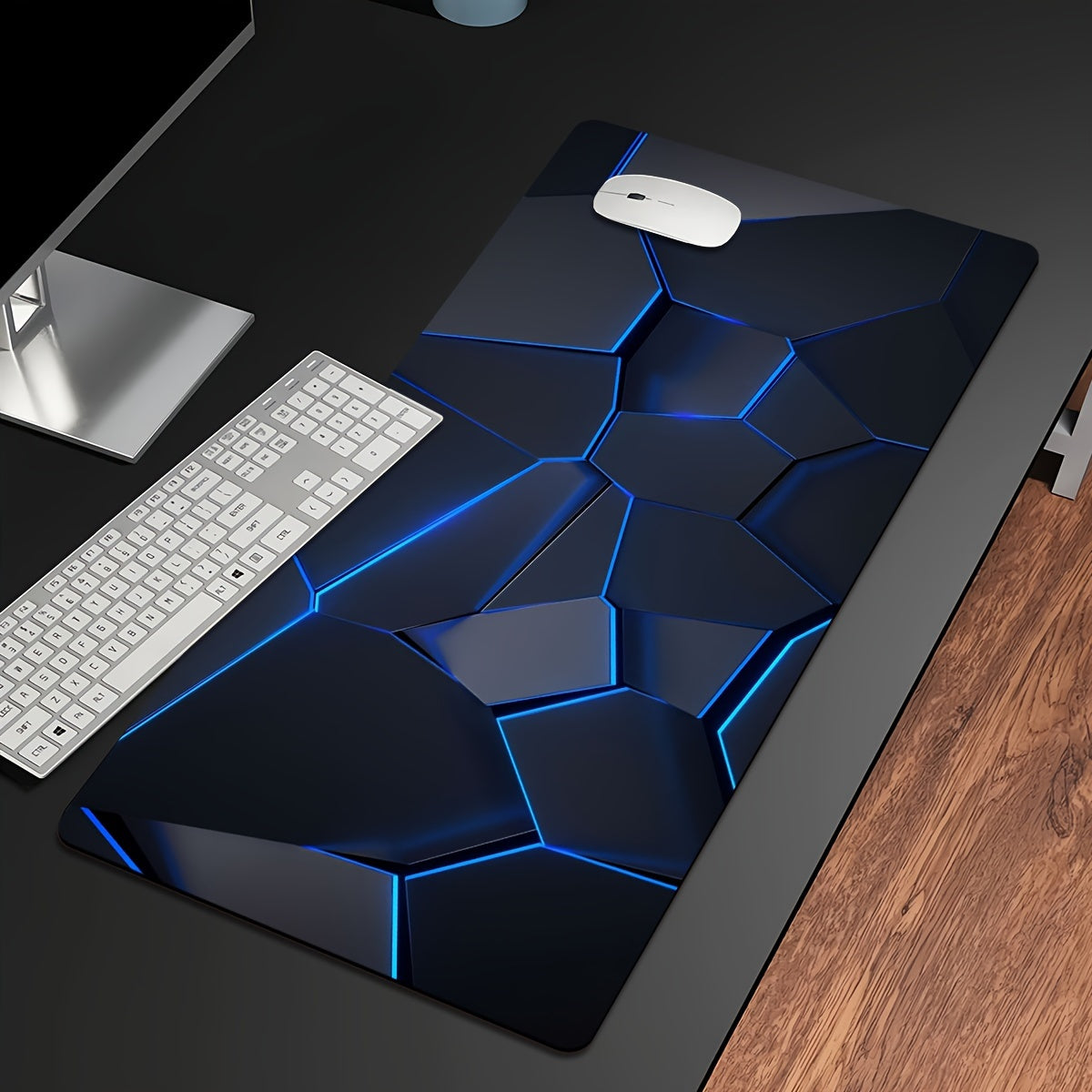 Geometric Gamer Mat - Stylish, Durable and Non-Slip for a Perfect Gaming Experience