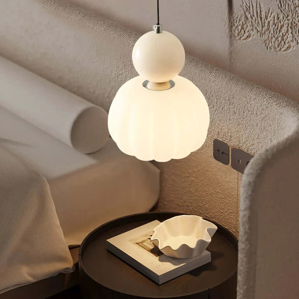 Art Deco Pendant Light - Cream Style