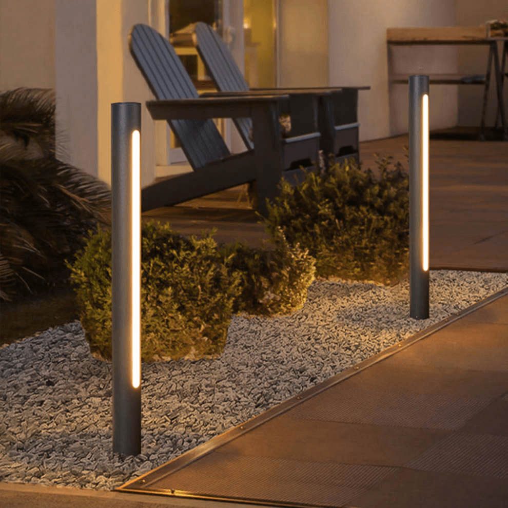 Modern LED Outdoor Wall Light - Metal & Acrylic