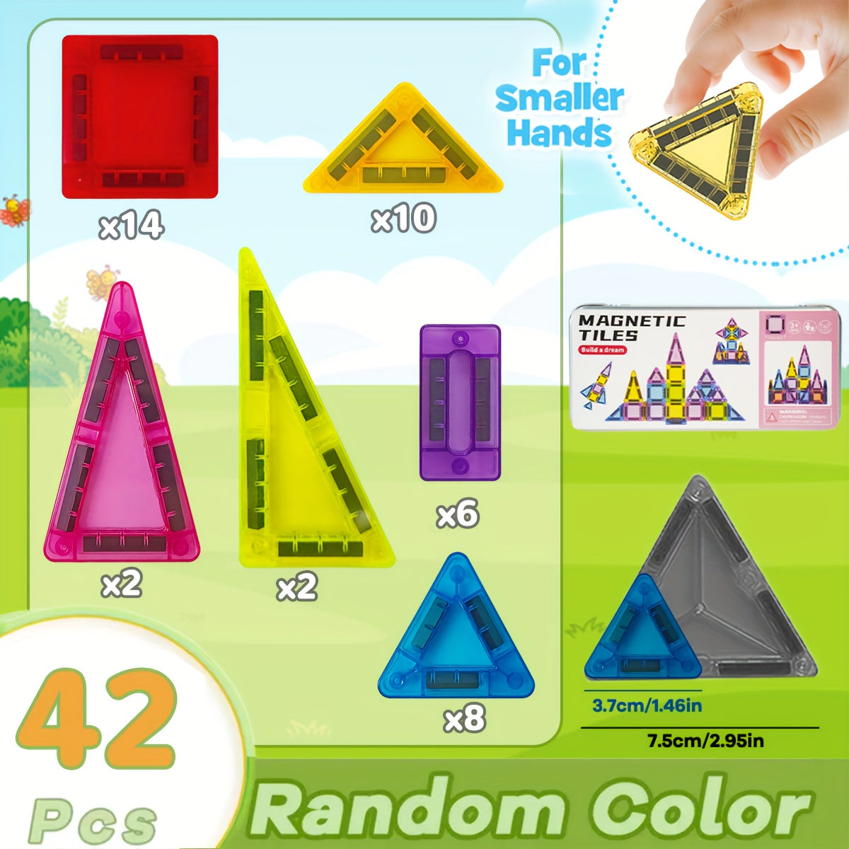 Mini Magnetic Building Block Set – Compact and Versatile Play Fun